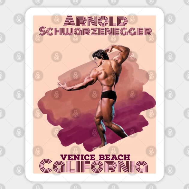 Arnold Schwarzenegger California Classic Sticker by TheLaundryLady